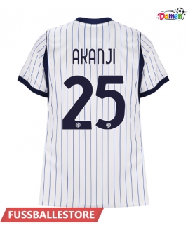 Günstige Inter Milan Manuel Akanji #25 Auswärtstrikot Damen 2026-27 Kurzarm